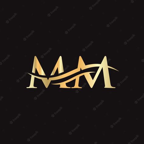 Mm Logo Design Graphics, Mm Logo Design, Logo Design Graphics, Mm Logo, Letter Logo Design, Design Graphics, Monogram Logo, Design Vector, Monogram Letters