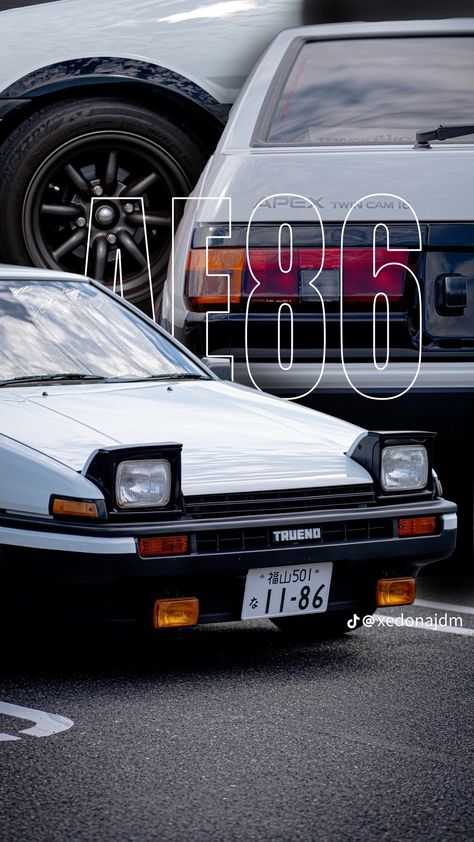 Toyota Trueno, Trueno Ae86, Ae86 Trueno, Initial D Car, Toyota Ae86, Car Iphone Wallpaper, Jdm Wallpaper, Best Jdm Cars, Car Artwork