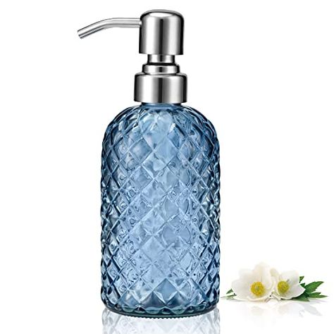 Hand And Dish Soap Dispenser, Soap Dispenser Bathroom, Modern Bathroom Accessories, Hand Sanitizer Dispenser, Glass Soap Dispenser, Kitchen Glass, Dish Soap Dispenser, Bottle Stand, Hand Soap Dispenser