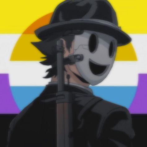 Aroace Nonbinary Pfp, Nonbinary Pfp, Non Binary Pfp, Aroace Pfp, Icons Lgbt, Pride Art, Non Binary, Lgbt Pride, Mask