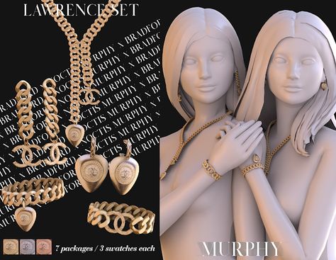 Lawrence Set [Chanel Month - Day 3] - MURPHY x BRADFORD x NOCTIS Sims4 Accessories, Cartier Love Collection, Cc Accessories, Sim4 Cc, Los Sims 4 Mods, Sims 4 Hair Male, Sims 4 Piercings, Sims 4 Tattoos, Sims 4 Cc Eyes