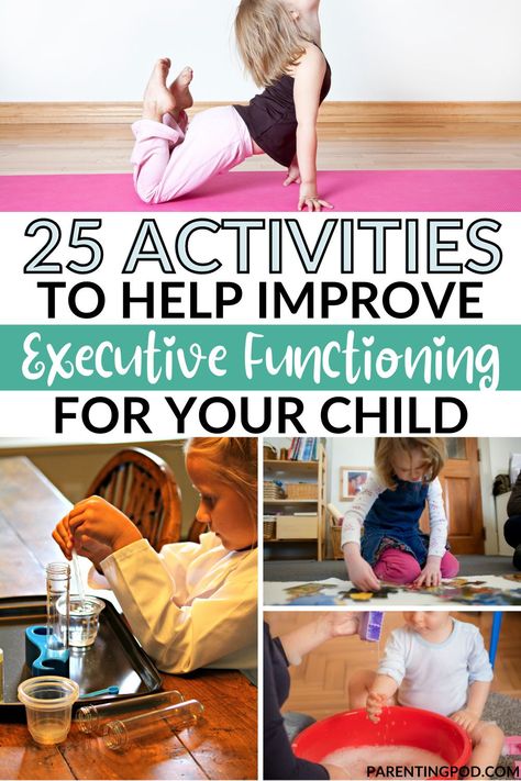 Occupational Therapy Executive Functioning Activities, Executive Functions Activities, Executive Functioning Preschool, Motor Planning Activities For Kids, Executive Dysfunction Tips, Executive Functioning Activities Kids, Cognitive Activities For Toddlers, 4k Activities, Executive Functioning Activities