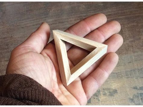 2 Versions of Escher Style Penrose Triangles Penrose Triangle, 3d Printer, Triangles, 3d Printing, Frame