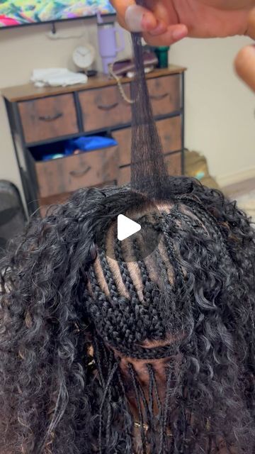 Half Micro Braids Half Sew In, Invisible Braids For Black Women, Micro Braids With Sew In, Partial Braided Hairstyles, Boho Braids With Sew In, Microbraids Hairstyles Micro Braids, Microbraid Hairstyles, Braids And Sew In Hairstyles, Micro Braids Human Hair