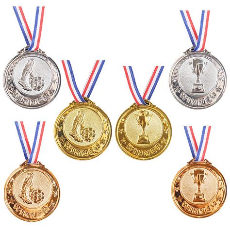 Feature: 100% brand new and high quality. These medals are made of high quality plastic material. which can be kept for a long time and have a good collection of commemorative significance. Football Competition Prizes Award Medal for Souvenir Gift Outdoor Sport Kids Toys. Due to the different monitor and light effect, the actual color of the item might be slightly different from the color showed on the pictures. Specification: Name: Commemorative Medal Size: 6.5cm/2.56in Material: plastic Color: Gold, Silver, Bronze Note: Due to the different monitor and light effect, the actual color of the item might be slightly different from the color showed on the pictures. Thank you! Please allow 1-2cm measuring deviation due to manual measurement. Football Medals, Soccer Awards, Award Medal, Bronze Award, Sports Awards, Medal Of Honor, Party Bag Fillers, Football And Basketball, Positive Outlook