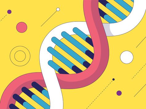 Dna Graphic Design, Dna Illustration, Dna E Rna, Dna Graphic, Biotechnology Art, Dna Drawing, Dna Art, Science Images, Office Wall Design