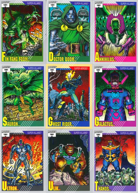 Art Adams made a number of fantastic contributions to Impel’s second series of Marvel trading cards in 1991 Marvel Trading Cards, Marvel Illustration, Art Adams, Arthur Adams, Comic Book Villains, Adam Warlock, Character Game, Marvel Cards, Marvel Villains