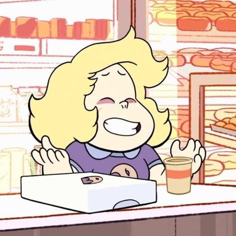 Sadie Steven Universe Icons, Sadie Miller Steven Universe, Sadie Steven Universe, Sadie Miller, Stevens Universe, Mad At Myself, Kinnie List, Shinobu Manga, Pizza Icon