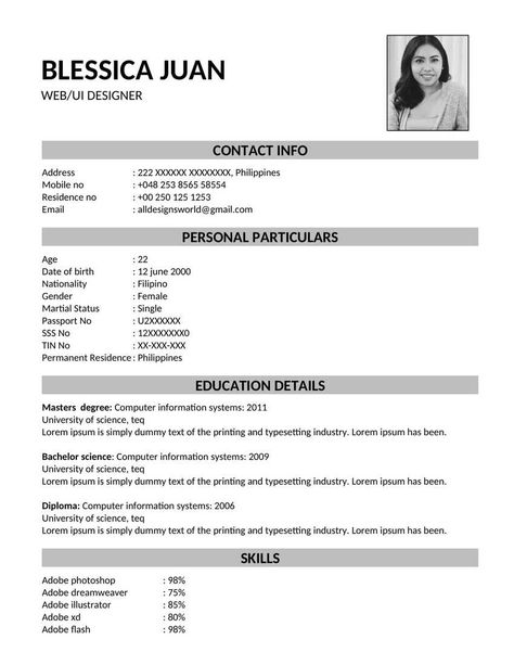 Bio Data Format For Job Pdf, Resume Pdf Download, Resume Templates Free Downloadable, Download Cv Format, Latest Resume Format, Resume Format Free Download, Job Resume Format, Resume Summary Examples, Resume Pdf