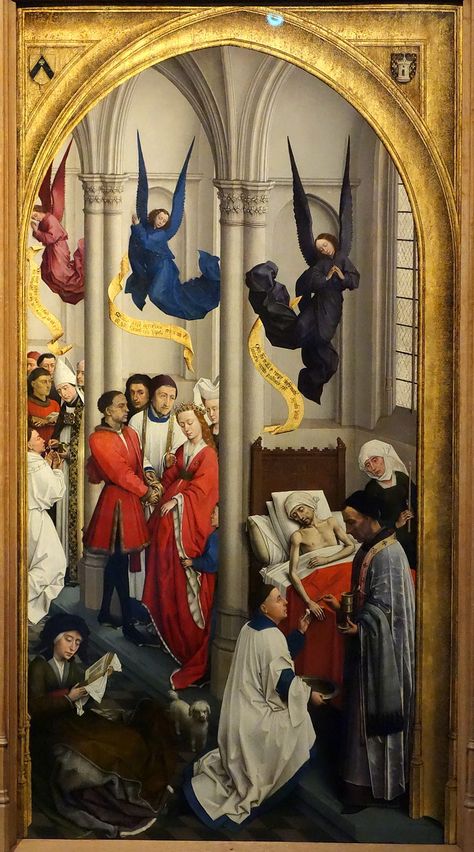 Rogier Van Der Weyden, Seven Sacraments, Catholic Sacraments, Medieval Life, European Paintings, Funny Cats And Dogs, Religious Icons, Sea Art, Historical Art