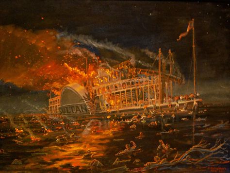 This Ship Disaster was the Titanic of the 19th Century Disciplinary Literacy, Titanic Sinking, Downtown Memphis, Century Painting, Union Soldiers, Steam Boats, Us History, Shipwreck, Historical Events