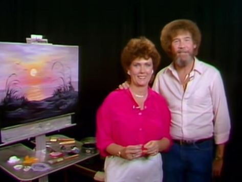 So sad to hear of the passing of an awesome lady, Audrey Golden. She was a Bob Ross teacher trainer and painted Ocean Sunrise on The Joy of Painting. I am honored I was able to meet her last year at the Bob birthday bash in New Smyrna. Check out episode 16 of the podcast to listen to her and Carolyn Saletto reminisce about Bob and teaching together after he passed. @bobross_thejoyofpainting #bobross #bobrossart #painting #joyofpainting #thejoyofpainting Podcast To Listen, Bob Ross Art, Ocean Sunrise, The Joy Of Painting, A Bob, Bob Ross, Birthday Bash, To Listen, Podcast