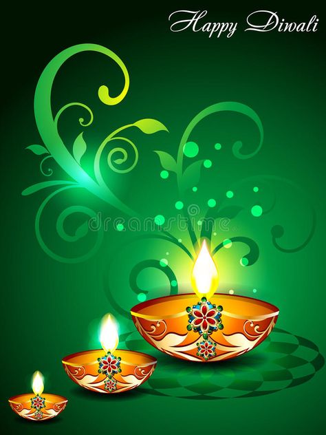 Green Diwali Background with floral. Vector illustration , #spon, #Background, #Diwali, #Green, #illustration, #Vector #ad Happy Dipawali Background, Deepavali Illustration, Deepawali Background, Deepawali Poster, Dipawali Images, Diwali Background Design, Diya Images, Pongal Greeting Cards, Green Diwali