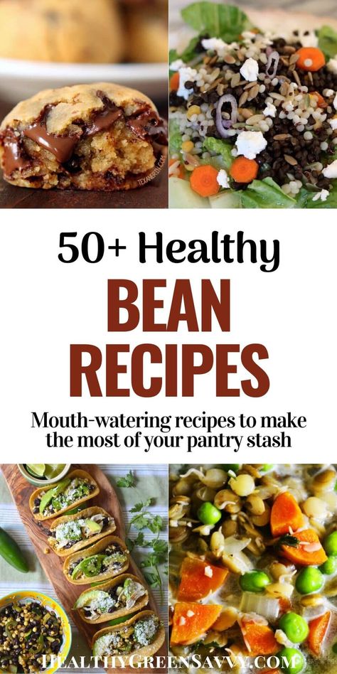 If your bean routine needs a shake-up, these inventive uses for beans are just the ticket out of bean boredom. Frugal, healthy & delicious bean recipes, everything from bean soups, mains & sides to desserts made with these nutritional powerhouses! #beanrecipes #vegetarianrecipes #beansoups #beandishes #plantbaseddiet #eatfortheplanet #ecofriendly #frugal Greger Recipes, Healthy Bean Recipes, Vegetarian Bean Recipes, Bean Soups, Dry Beans Recipe, Michael Greger, Bean Dishes, Healthy Beans, Beans Recipes