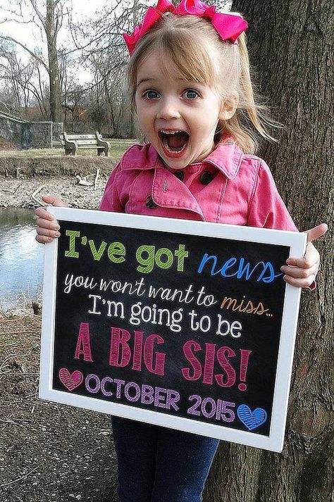 Pregnancy Announcement For Baby 2, Sibling Gender Reveal, 2nd Pregnancy Announcements, 2nd Pregnancy, Baby 2 Announcement, Pregnancy Announcement Chalkboard, Second Baby Announcements, Easter Pregnancy Announcement, Pregnancy Announcement Sibling