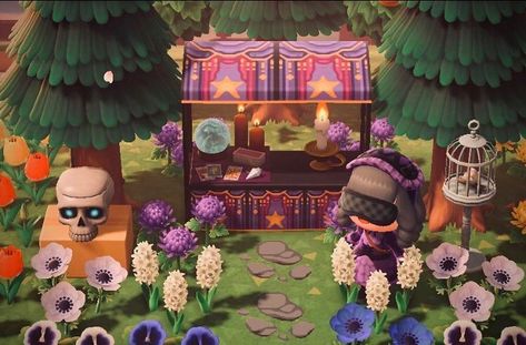 Animal Crossing 🌴 on Instagram: “Fortune teller stall 🔮 code: MO-4LX0-V84Y-CMQM (follow for more) ~ ~ ~ ~ Tags: #animalcrossing #acnl #animalcrossingnewleaf…” Acnh Fortune Teller, Stall Acnh, Animal Crossing Patterns, Acnh Custom Designs, Animal Crossing Design, Animal Crossing Inspiration, Animal Crossing Codes, Animal Crossing Designs, Acnh Designs