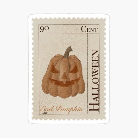 Vintage Halloween Prints, Carved Pumpkin, Pumpkin Stickers, Halloween Pumpkins Carvings, Scrapbook Stickers Printable, Autumn Stickers, Phone Stickers, Trendy Halloween, Halloween Digital