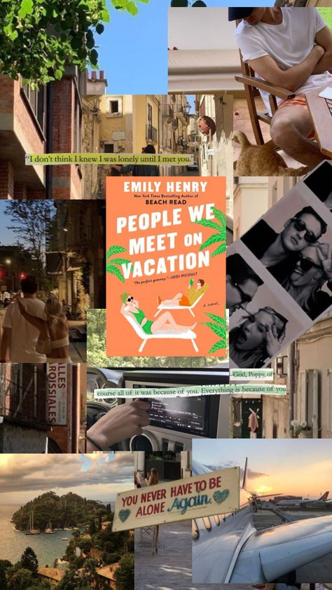 People we meet on vacation by Emily Henry #proplewemeetonvacatio#emilyhenry #emilyhenrypwmov People We Meet On Vacation, Romcom Books, Books Romance Novels, Emily Henry, Book Log, Book Nerd Problems, Romantic Books, Book Talk, Literature Books