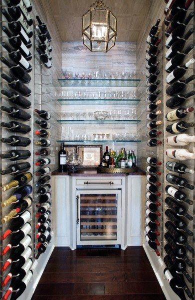 Top 80 Best Wine Cellar Ideas - Vino Room Designs Wine Pantry, Wine Closet, Butler's Pantry, Wine Room, Style At Home, Wine Storage, Wine Bar, Wine Cellar, Home Fashion