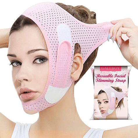 Amazon.com: Double Chin Reducer, Face Slimming Strap, V Line Lifting Mask Chin Strap for Women and Men, Anti-Wrinkle Face Mask for Double Chin and Shaggy Face Skin: Beauty Saggy Face Skin, Saggy Face, Anti Wrinkle Face Mask, V Line Face, Cheek Lift, Double Menton, Lifting Facial, V Line, Mascara Facial