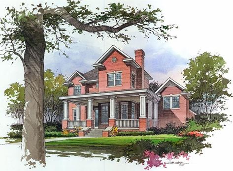 Perspective Renderings | Vignettes by the Perspective Dimensions Studio Rendered Perspective, Landscape Symbols, Interior Architecture Sketch, Hand Rendering, House Design Drawing, Exterior Sketch, Vignette Styling, Perspective Sketch, Perspective View