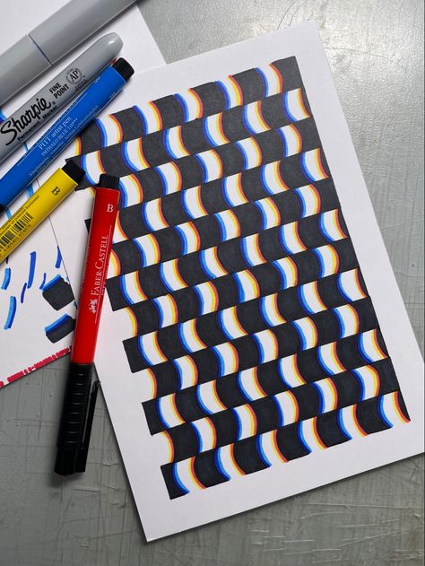 Glitch Checkerboard Drawing, Glitch Art Drawing, Glitch Pattern, Dye Inspiration, Sharpie Drawings, Montessori Activity, Homemade Stickers, Things To Do At Home, Tutorials Drawing