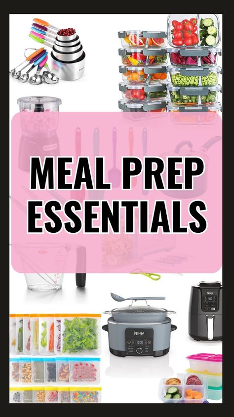 meal prep tools you need in your kitchen Meal Prep Necessities, Meal Prep Accessories, Meal Prep Items, Meal Prep Essentials Tools, Meal Prep Tools, Food Prep Tools, Meal Prep Supplies, Meal Prep Must Haves, Meal Prep Organization