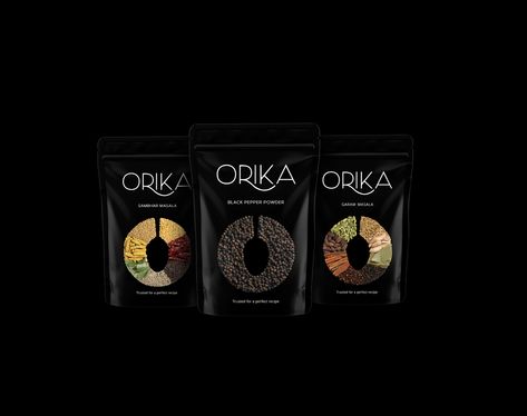 Orika Spices on Packaging of the World - Creative Package Design Gallery Luxury Tea Packaging, Spices Packaging Design, Packaging Design Creative, Design Creative Ideas, Package Food, Spices Packaging, Luxury Packaging Design, Build A Brand, Brand Architecture