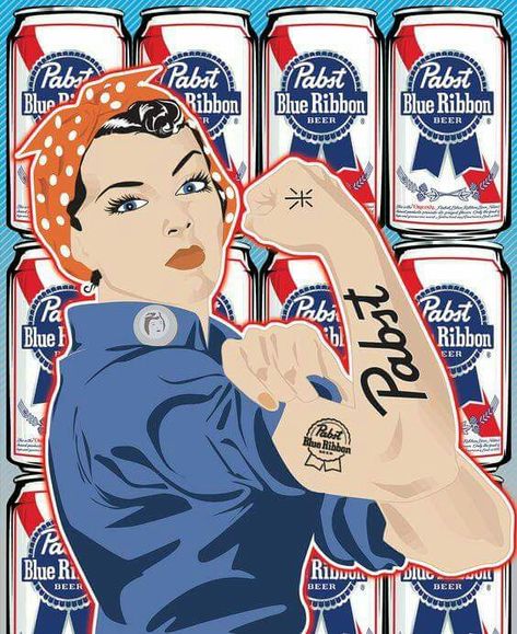 P.B.R Beer Cartoon, Beer Stickers, Pabst Blue Ribbon Beer, Beer Advertising, Beer Ad, Beer Art, Pabst Blue Ribbon, Beer Company, Beer Cans