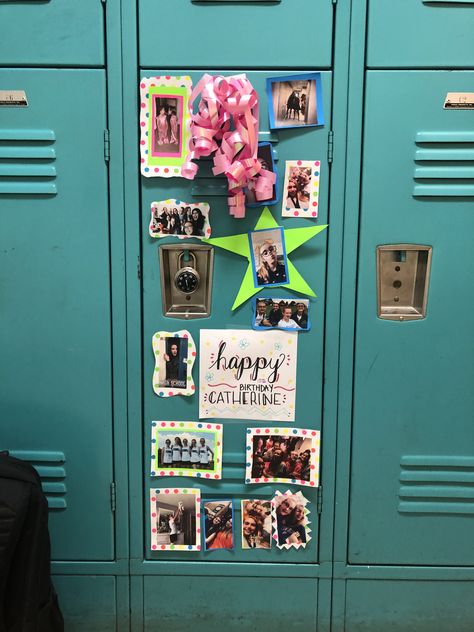 Birthday Locker, Birthday Locker Decorations, Locker Ideas, School Locker, Locker Decorations, School Lockers, Metal Lockers, Birthday Board, 13th Birthday