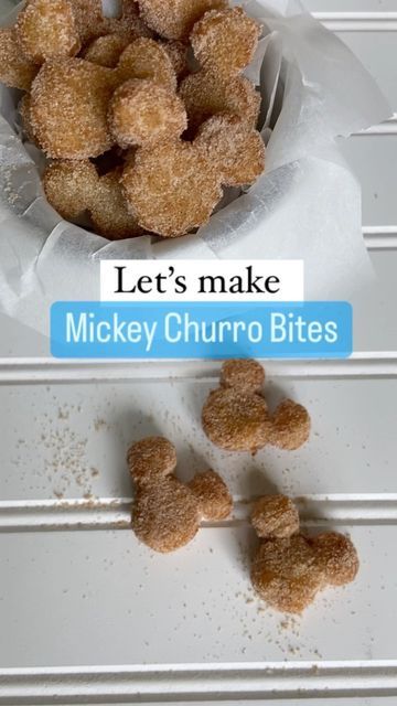 Mickey Shaped Food, Disney Baking, Churro Bites, Disney Recipes, Disney Treats, Kitty Cake, Disney Kitchen, Hello Kitty Cake, Disney Food Blog