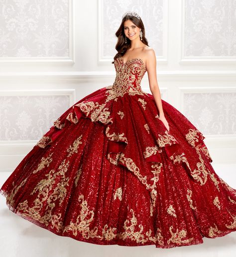 Red And Gold Quinceanera Dresses, Red Quince Dress, Red And Gold Quince, Quinceanera Dresses Red, Vestido Charro, Quinceanera Dresses Gold, Mexican Quinceanera Dresses, Charro Quinceanera Dresses, Quince Dresses Mexican