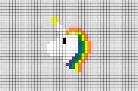 Unicorn Pixel Pattern, Pix Brix Templates, Unicorn Pixel Art, Pixel Art Animals, Pixel Art Minecraft, Pixel Art Templates, Pixel Design, Minecraft Pixel Art, Bead Embroidery Patterns