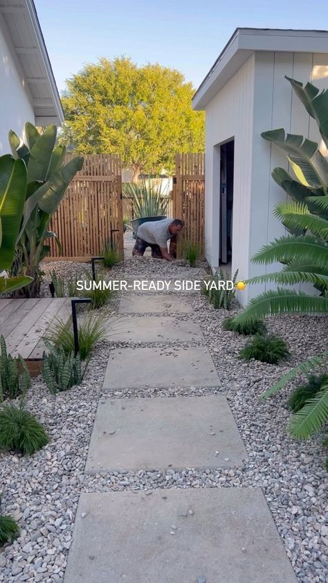 Ben | Fredrickson Landscape, Inc. on Reels | Raymon Marco · GIRRRL | Reels Surfboard Shed, Backyard Layouts, Verge Garden, Backyard Wonderland, Garden Remodel, Low Maintenance Yard, Green Backyard, Townhouse Garden, Backyard Layout