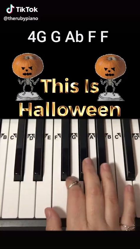 Halloween Piano, Chords Piano, Piano Music With Letters, Friends Tiktok, Piano Sheet Music Letters, Piano Music Easy, Piano Chords Chart, Piano Notes Songs, Piano Music Lessons