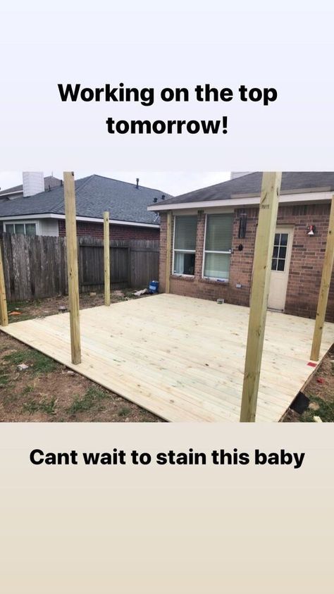 16x16 Deck, Front Porch Pergola, Ground Deck, Pergola Deck, Ground Level Deck, Mobile Home Exteriors, Pallet House, Diy Planter Box, Beverage Tub