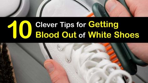 Get Blood Stains Out, White Gym Shoes, Of White Shoes, Clean Suede Shoes, Off White Converse, Diy Stain Remover, How To Wash Shoes, Pantry Laundry Room, Foam Sandals