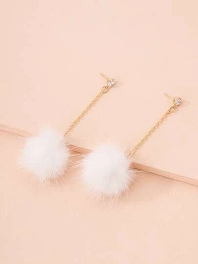 Shop Shoes, Bags & Accessories | Trendy Fashion | SHEIN USA Pom Pom Jewelry, Pom Pom Earrings, Rhinestone Chain, Jewelry White, Mermaid Skirt, White Earrings, Shein Style, Trendy Fashion, Pearl Necklace