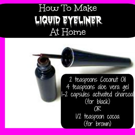 A FIT LIFE FOR ME: How To Make Liquid Eye Liner At Home How To Make Eyeliner At Home, Diy Liquid Eyeliner, Diy Monomer Liquid, Natural Liquid Eyeliner, How To Make Liquid Eyeliner Diy, Eye Wing Tutorial Liquid Liner, Apply Liquid Eyeliner, How To Do A Perfect Cat Eye Liquid Liner, Diy Natural Makeup