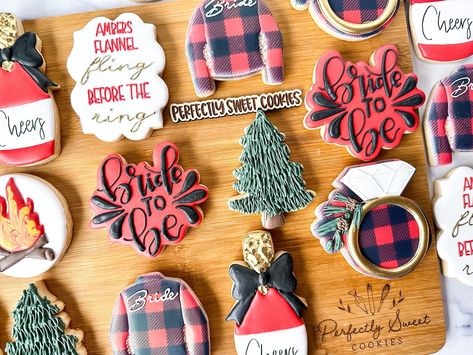 Flannel fling before the ring! Such a fun and cute bachelorette set. Looking for your next event! I’d love to help! June is just about booked up and I’m taking limited orders in July! Let’s get your date secured! Thank you to everyone who has trusted me to make cookies for your special events! #coloradocookies #foodie #customcookies #decoratedsugarcookies #northglenncolorado #customcookiescolorado #coloradobakerbabes #sugarcookies #royalicing #northglenncookies #arvada #westminster #local... Flannel Fling Before The Ring, Make Cookies, Sweet Cookies, Icing Cookies, Royal Icing Cookies, Custom Cookies, Sugar Cookies Decorated, How To Make Cookies, The Ring