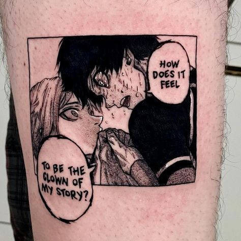 Bluelock Tattoo, Blue Lock Tattoo Ideas, Blue Lock Tattoo, Manga Panel Tattoo Ideas, Anime Tattoos Manga Panel, Anime Tattoos Block, Anime Panel Tattoo Ideas, Manga Panel Tattoos, Panel Tattoo