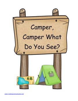 Let's go Camping blog post! Plus a freebie!!! Camping Dramatic Play, Preschool Summer Camp, Camping Preschool, Camping Theme Preschool, Family Literacy Night, Camping Classroom, Reading Center, Camping Theme Classroom, Slp Resources