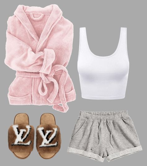 Baddie Sleep Outfits, Night Clothes Bed Outfit, Sleep Fits, Sleeping Outfits, Bed Clothes, Cute Sleepwear, Cute Pajama Sets, Outfit Layout, Relaxed Outfit