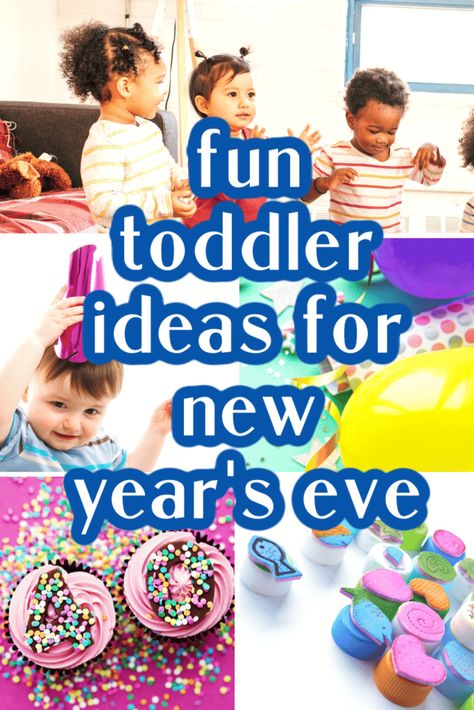 Ideas For New Year's Eve With Toddlers - Fun plans for new year's eve with toddlers (toddler new year's ideas) Fun party games and NYE Party plans with kids #toddlernewyears #newyearparty #familynewyearseve #nye #holidayparty Toddler New Years Eve, New Years Eve Activities, Fun Christmas Party Ideas, Family New Years Eve, New Year's Eve Crafts, Kids Party Tables, Kids Party Snacks, Kids New Years Eve, New Year's Eve Activities