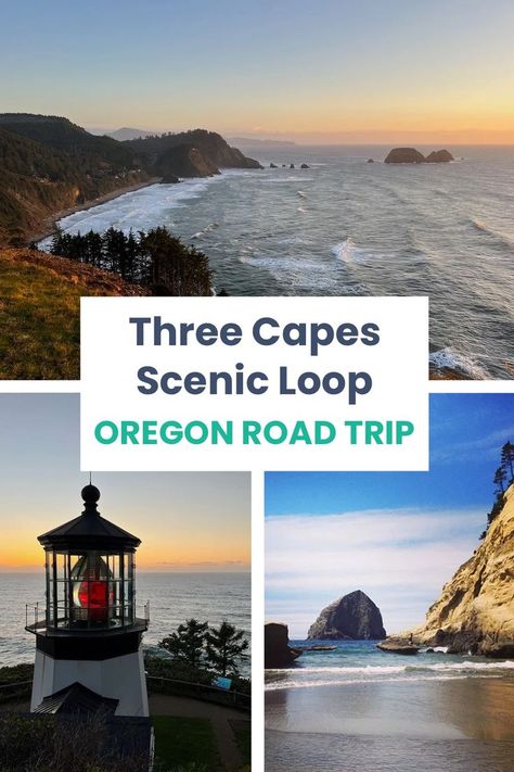 Exploring the Three Capes Scenic Loop - from Cape Meares to Cape Lookout to Cape Kiwanda. Things to do from Pacific City to Netarts to Oceanside and where to stop in between. #oregon #travel #portland Oceanside Oregon, Oregon Coast Roadtrip, Oregon Coast Road Trip, Oregon Aesthetic, Pacific City Oregon, Oregon Camping, Cape Kiwanda, Pacific Northwest Travel, Oregon Hikes