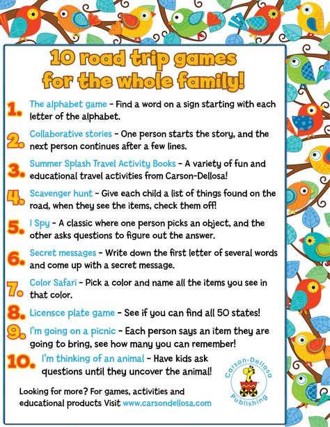 Taking a road trip this summer? Here are 10 great games to play in the car with your kids! Family Road Trip Games, Kids Travel Activities, Trip Games, Road Trip Activities, Road Trip Games, Road Trip With Kids, Family Road Trips, Road Trip Hacks, Road Trip Essentials