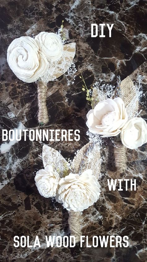 Sola Wood Flowers DIY Boutonniere Bridal Box Review Part 1 #WeddingWednesday – Queen Thrifty Wooden Bouquet Brides, Wood Flower Bouquet Wedding, Wood Flower Boutonniere, Wooden Wedding Flowers, Wood Flowers Diy How To Make, Wood Flowers Diy, Wood Wedding Flowers, Wood Flowers Wedding, Diy Boutonniere Wedding