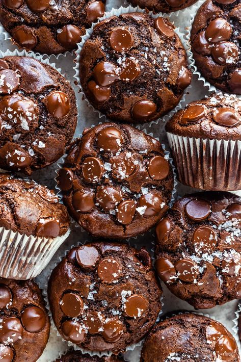 Double Chocolate Muffin Recipe, Pies And Tacos, Double Chocolate Chip Muffins, Double Chocolate Muffins, Just Bake, Fool Proof Recipes, Chocolate Chip Muffins, Chocolate Muffins, Double Chocolate