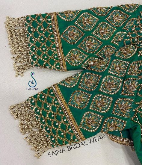 Sajna Bridal Wear Designer’s Instagram photo: “To get your outfit customized visit us at Chennai, Vadapalani or call/msg us at +919094871467 for appointments, online order and further…” Sajna Bridal Wear Designer, Heavy Blouse, Fashionable Saree, Circle Mehndi, New Saree Designs, Maggam Works, Fashionable Saree Blouse Designs, Blouse Embroidery, Circle Mehndi Designs