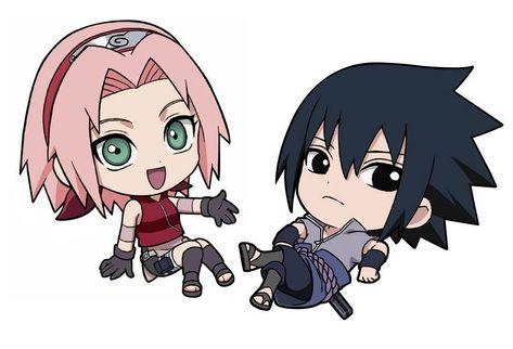 Twitter Chibi Naruto Characters, Sasuke Chibi, Uchiha Family, Uchiha Clan, Favorite Cartoon Character, Anime Family, Naruto Funny, Team 7, Sakura And Sasuke